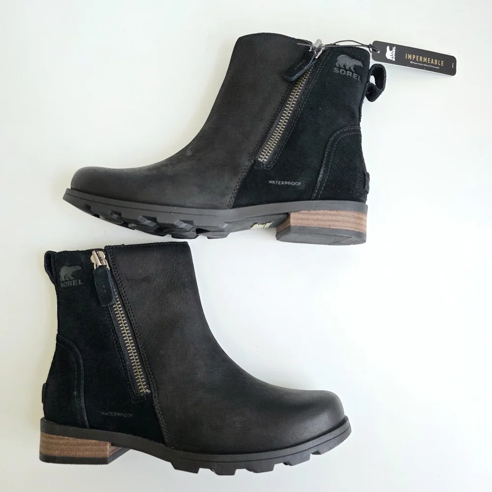 NEW Sorel Emelie Zip Bootie 7